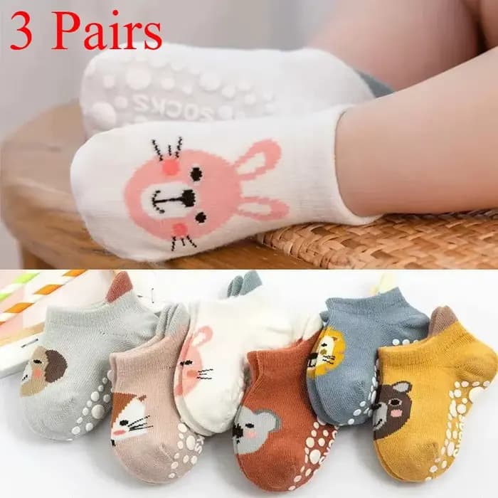 Chaussettes courtes coordonnantes en coton pour nouveau-né garçon et fille