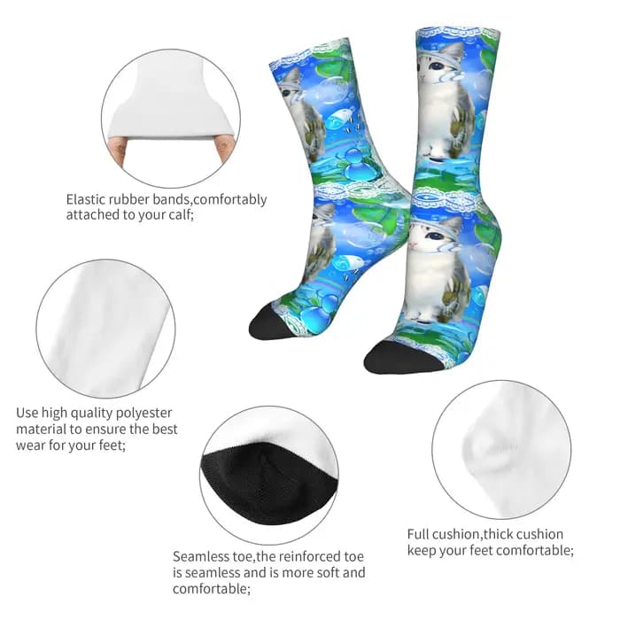 Retro Frutiger Aero Art (2) Chaussettes pour hommes, chaussettes douces et amusantes, chaussettes graphiques antidérapantes pour la course à pied, idée cadeau