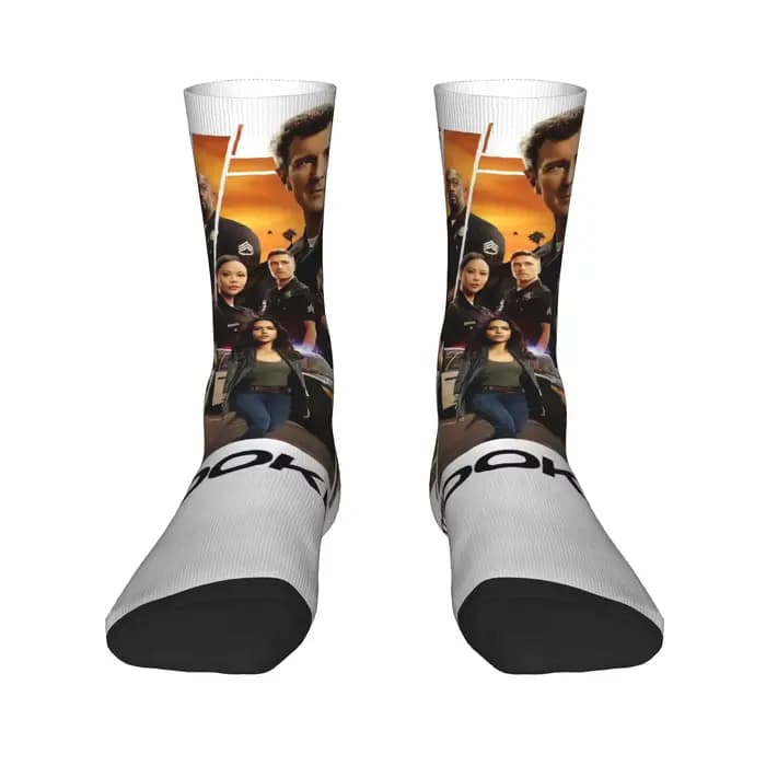 Mode femmes hommes chaussettes d'équipage The Rookie Tim Bradford Merch chaussette douce et respirante