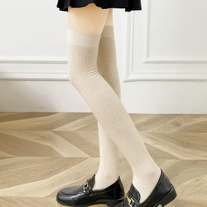 Chaussettes sulfTricotées en Laine pour Femme, Bas Longs en Coton, Chaussettes Hautes Chaudes d'Hiver pour la Maison, Noël, 1 Paire
