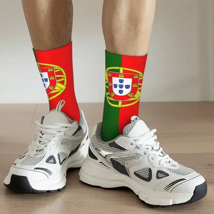 Chaussettes tube moyen en polyester pour hommes et femmes