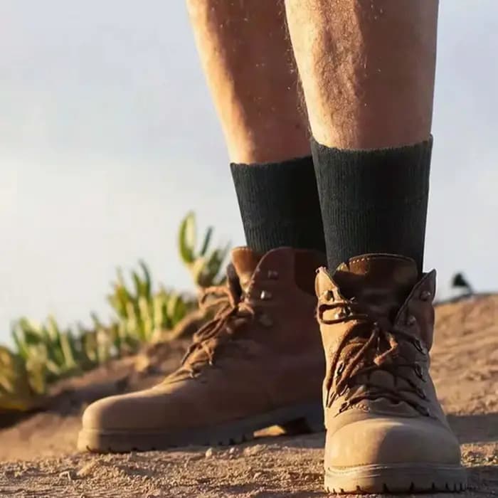 3 paires de chaussettes doublées thermiques pour hommes, chaussettes épaisses, douces et confortables pour temps froid, bottes de randonnée d'hiver, noires