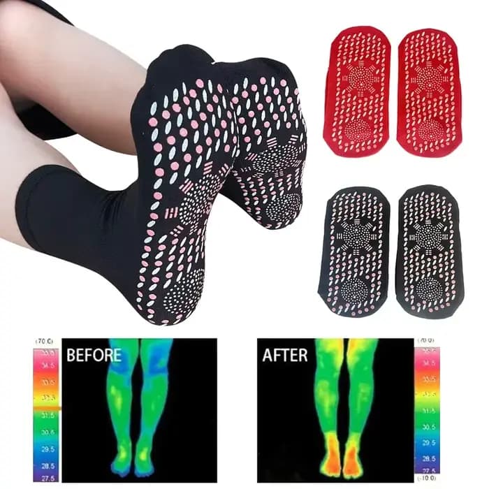 Chaussettes magnétiques auto-chauffantes pour femmes et hommes