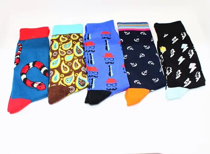 Harajuku heureux hommes chaussettes drôle