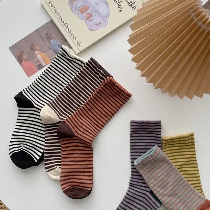 Chaussettes esprit en coton français