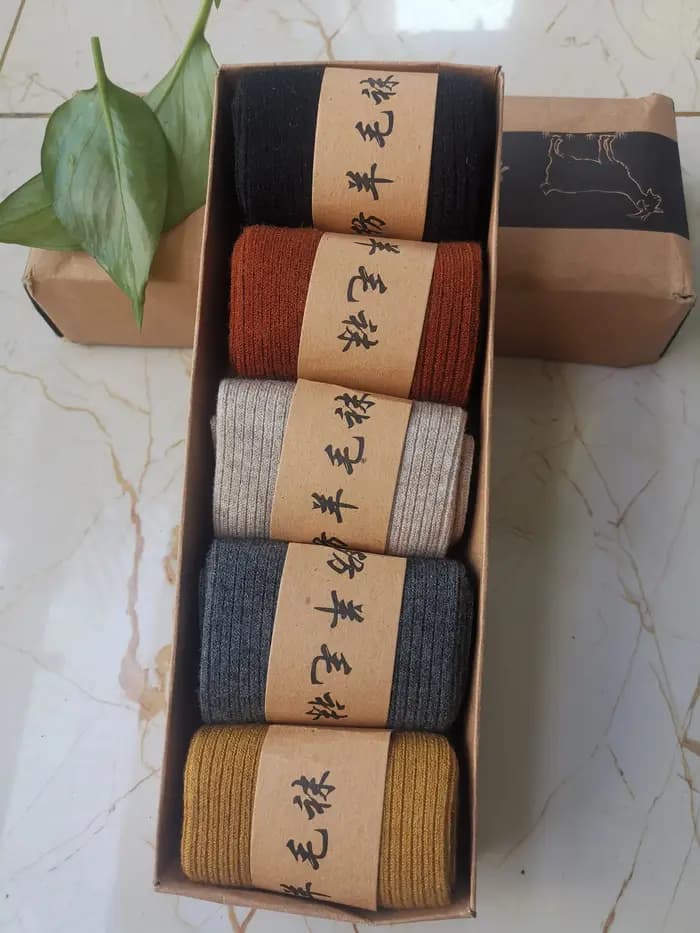 Haute qualité 100% cachemire laine chaussettes femmes hiver très chaud homme