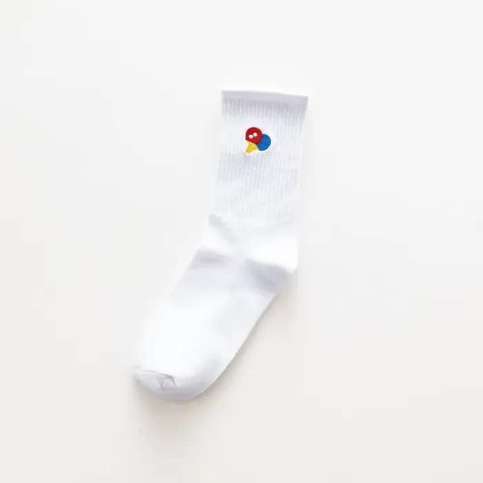 Bas de sport en coton Harajuku pour hommes et femmes