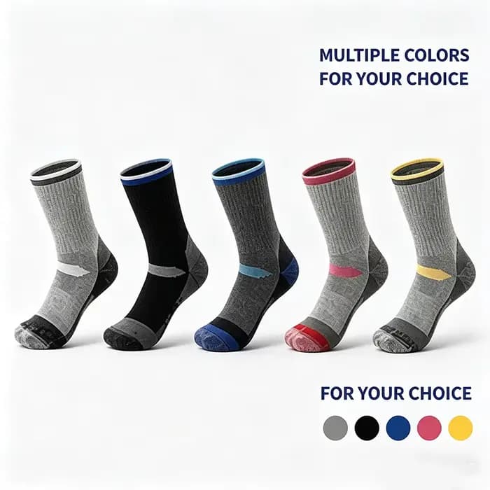 1 paire de chaussettes thermiques en laine mérinos