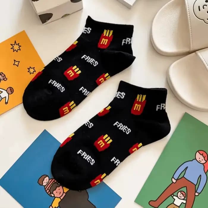 3/5 paires de chaussettes mignonnes pour femmes