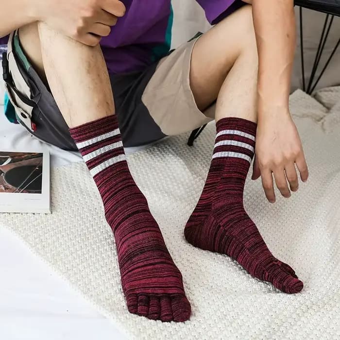 Chaussettes courtes à cinq doigts pour hommes