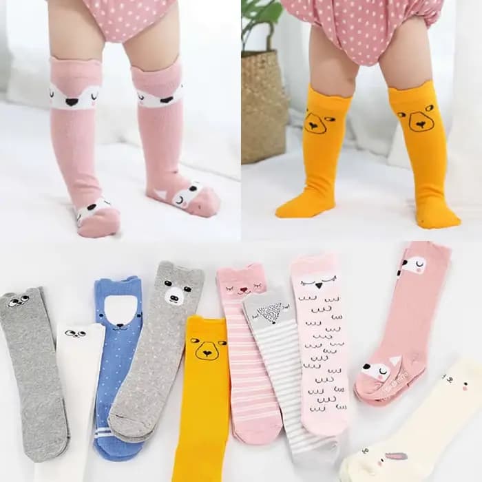 Chaussettes anti-aldes en coton pour bébé