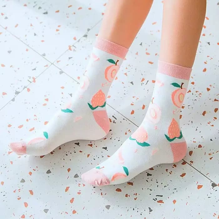 Femmes chaussettes drôles printemps automne dessin animé