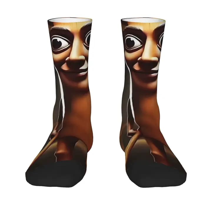 Chaussettes amusantes Tung Tung Tung Sahur 1 Harajuku