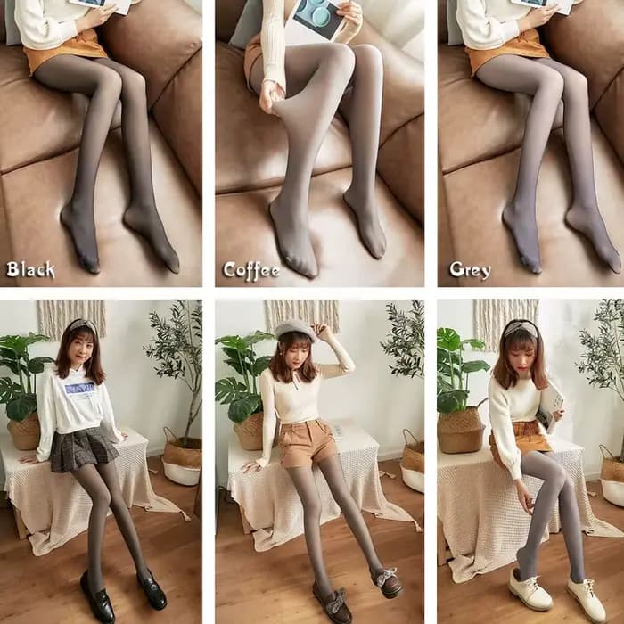 Collants en molleton Transparent pour femme