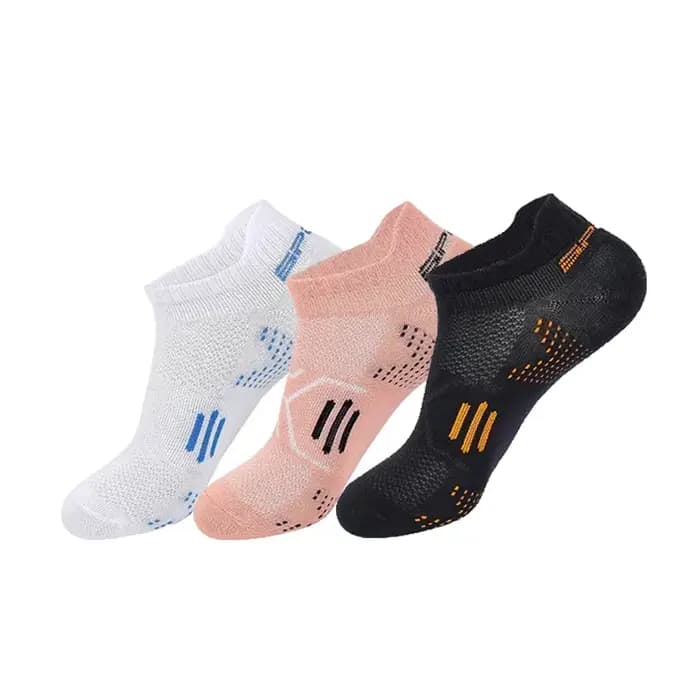 3 paires/lot chaussettes de course hommes femme basket-ball respirant anti-dérapant Sport Fitness cyclisme marche coton athlétique pas de sueur chaussette