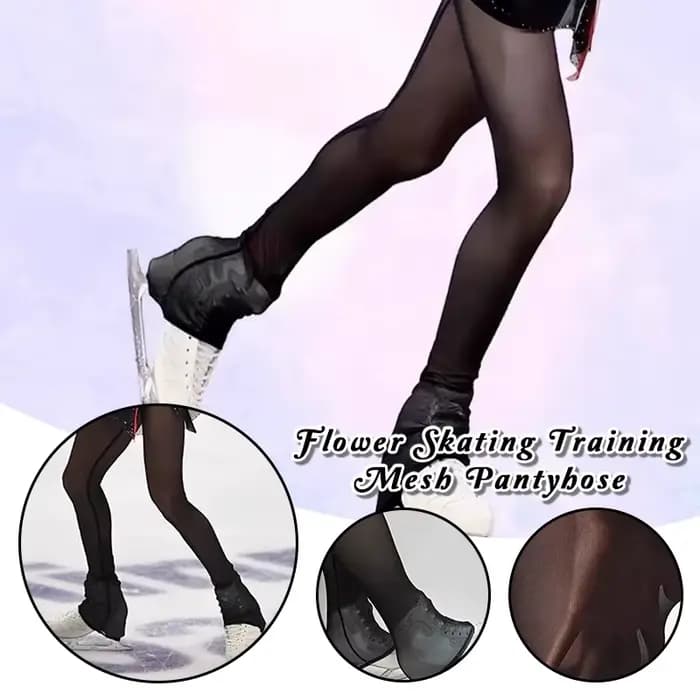 Collants de patinage artistique professionnels en maille pour femmes