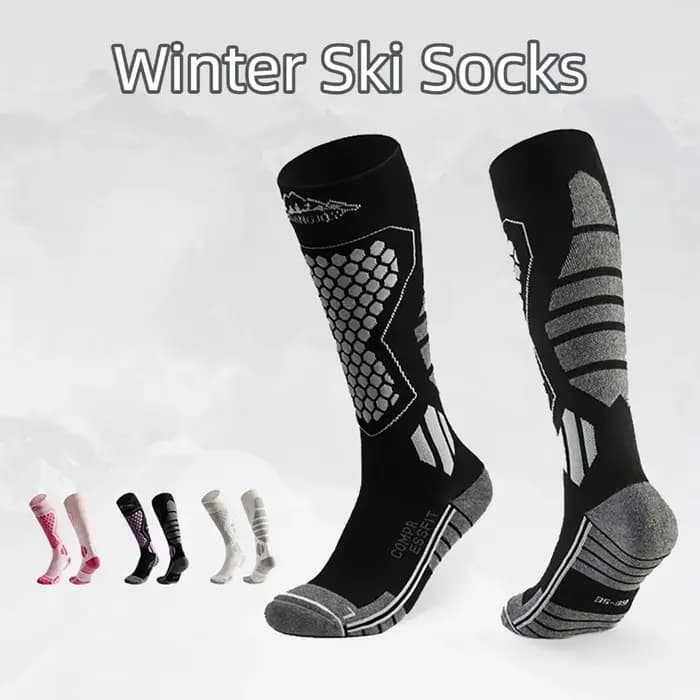 Chaussettes de Ski épaisses antidérapantes