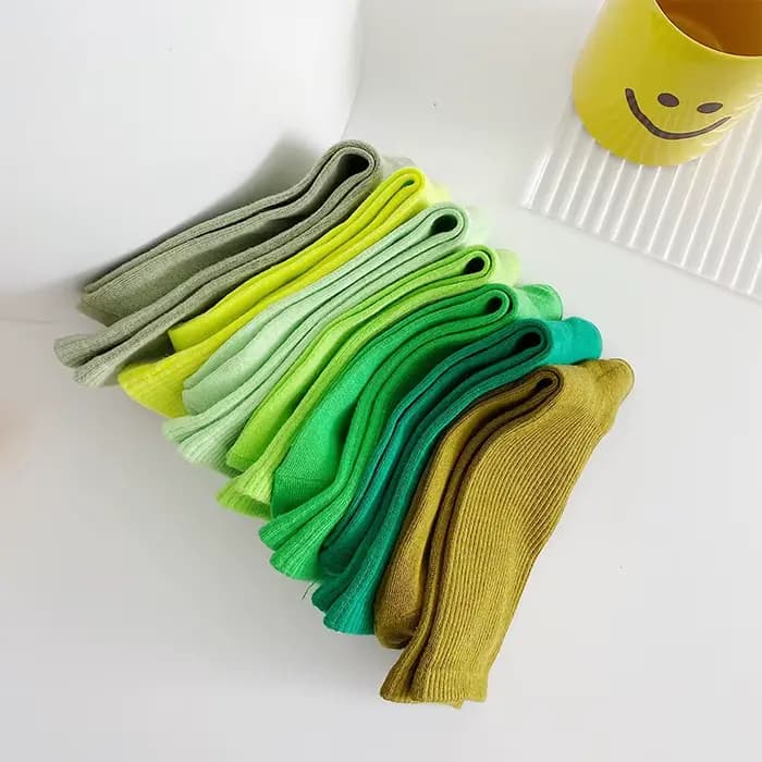 1 paire de chaussettes vertes pour femmes