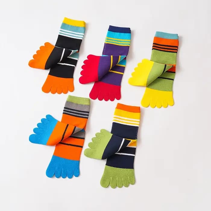 5 paires de chaussettes à cinq doigts pour hommes