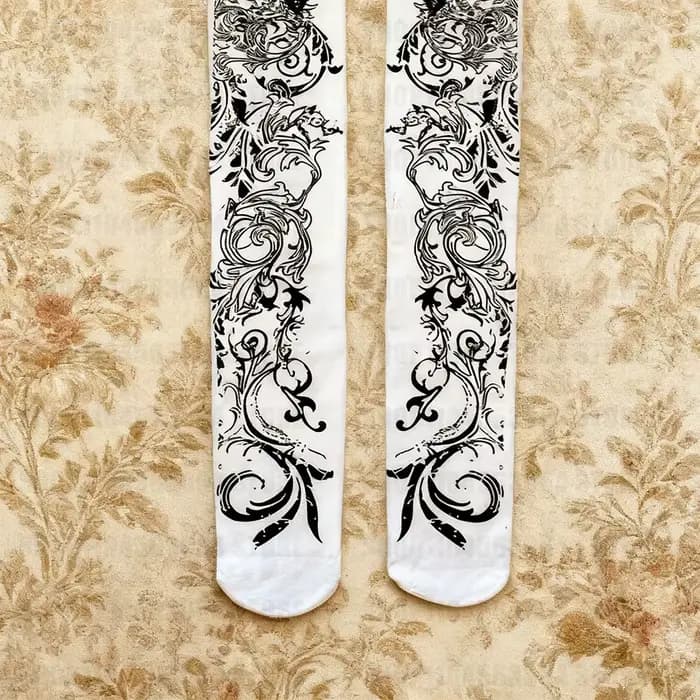 Chaussettes longues féeriques Y2K pour femme