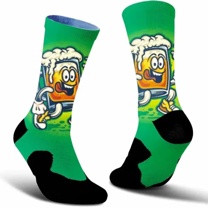 Indispensable pour les créateurs de tendances ! Chaussettes de cyclisme à motifs rétro et personnalisés, tendance incontournable entre les sorties.