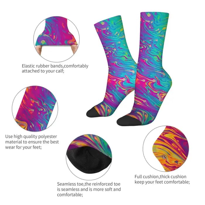Chaussettes Fluid Art antidérapantes