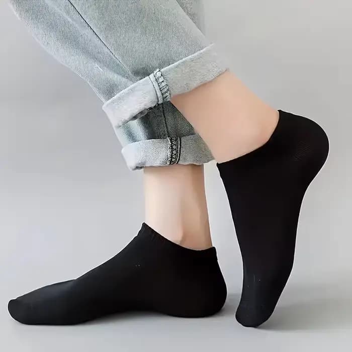 Chaussettes de sport unisexes couleur unie pour l'été et le printemps