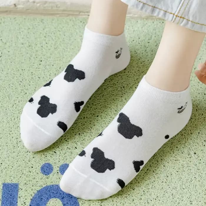 5 paires de chaussettes pour femmes avec vache, mignonnes, uniques, amusantes, confortables, évacuant l'humidité