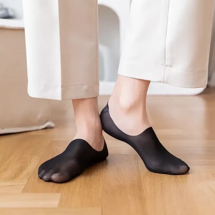Chaussons d'Été Ultra-Minces Respirants en Silicone pour Homme