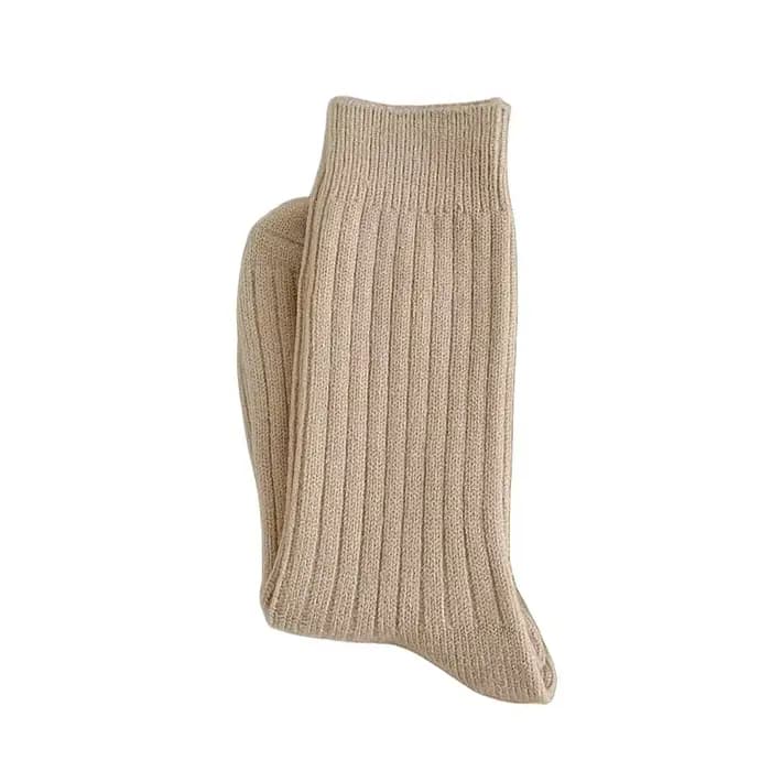 Chaussettes Rayées de Style Coréen pour Femme, Chaudes et Confortables, Rétro, Simples, à la Mode, Nouvelle Collection Automne Hiver