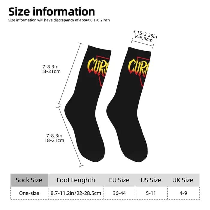 Chaussettes de lutte amusantes Danhausen Cursed pour hommes et femmes