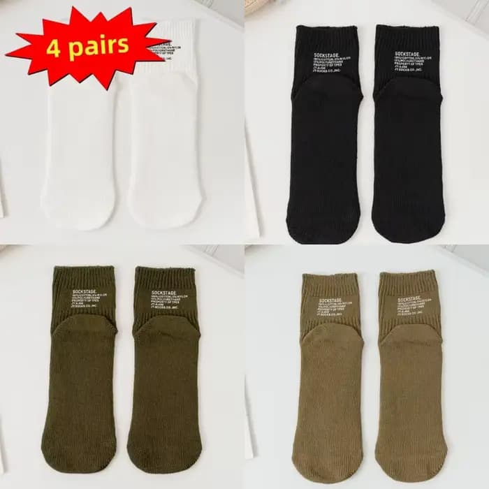 4 paires de chaussettes en coton pour hommes