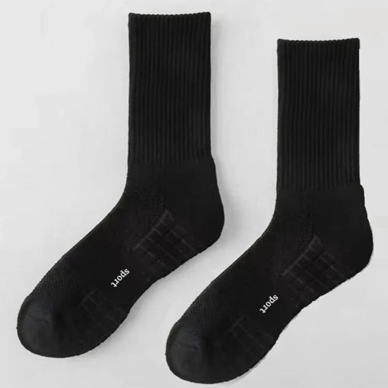 Chaussettes de sport pour hommes, à semelle épaisse, absorbant la transpiration et respirantes, avec