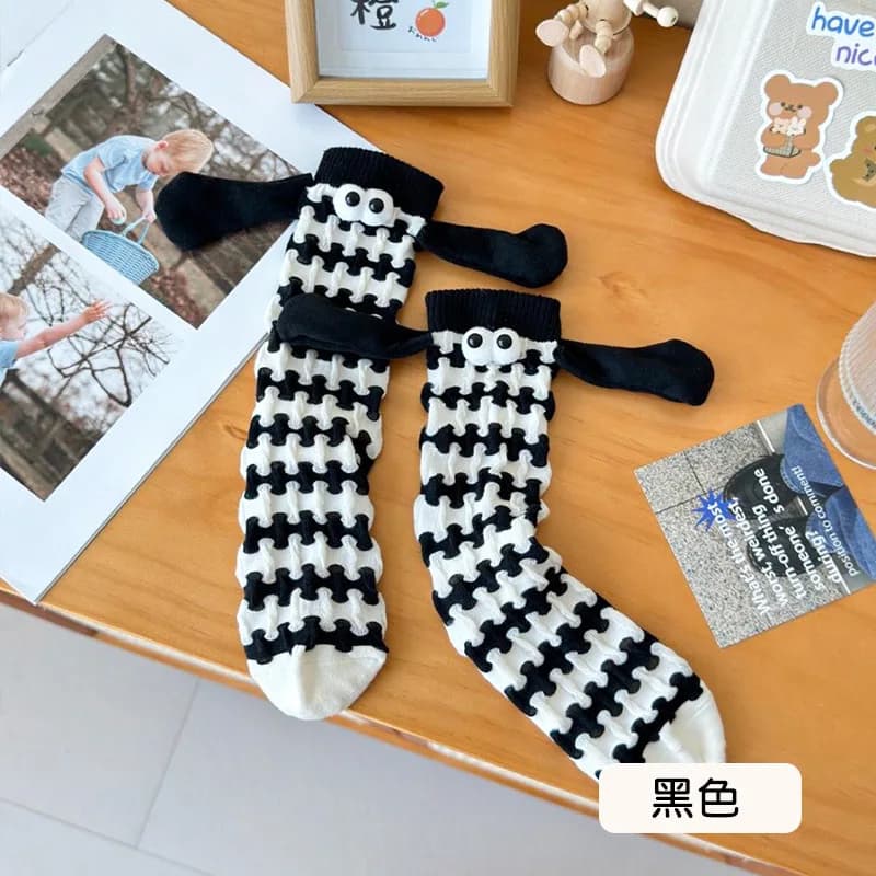 Chaussettes coréennes pour femmes, motif dessin animé Dopamine, amusantes, Kawaii, polyvalentes, de 