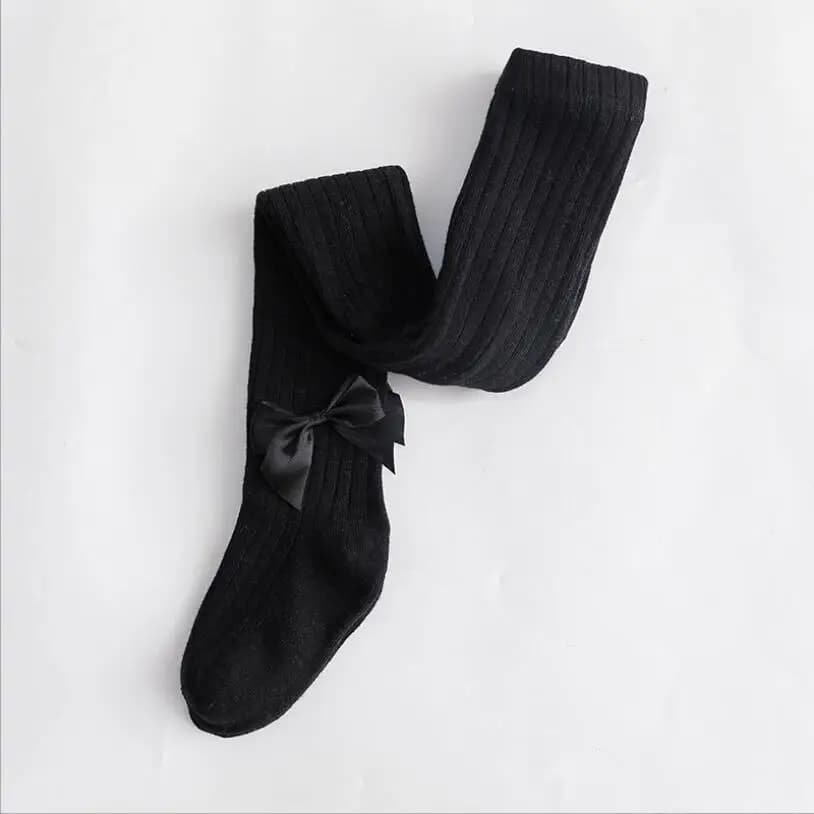 Collants côtelés pour filles, idéaux pour le printemps et l'automne, chaussettes longues chaudes et 