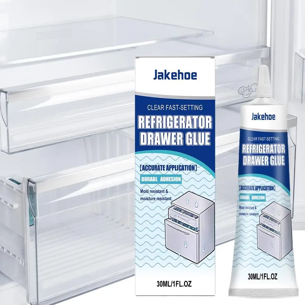Colle de réparation pour réfrigérateur, 30ML, adhésif imperméable résistant au froid pour joint de porte de tiroir de réfrigérateur, séchage rapide pour plastique et verre