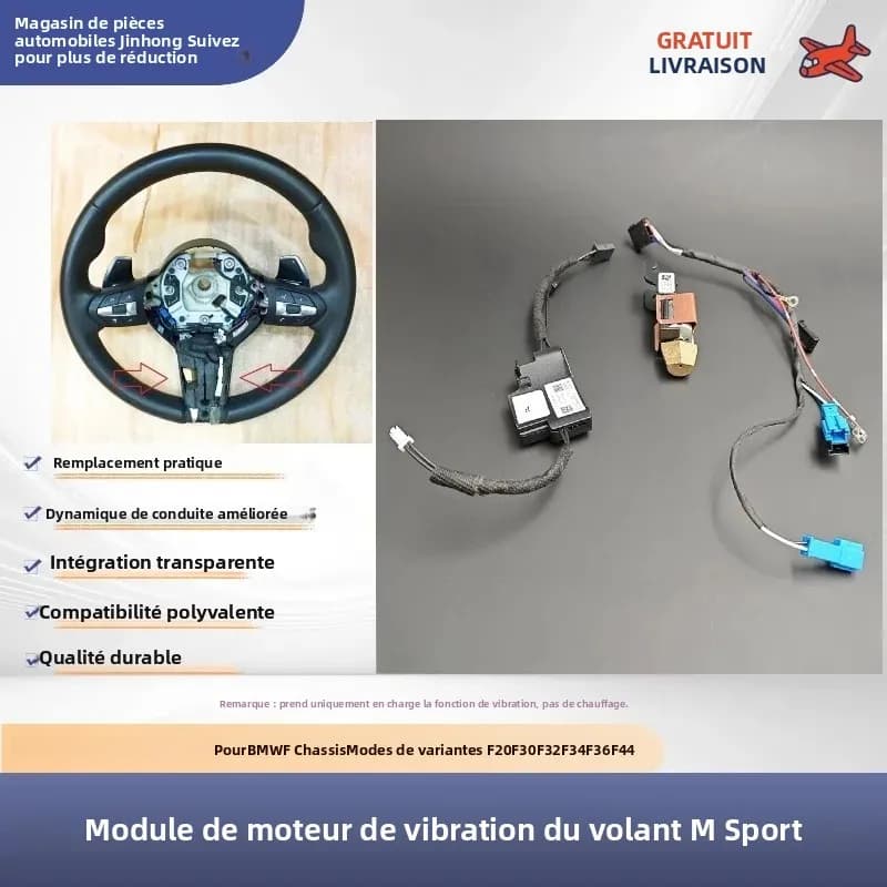Module de moteur de vibration de volant M Sport pour BMW série F modèles F10 F20 F30 F32 F34 F36 F44 et autres variantes de châssis F