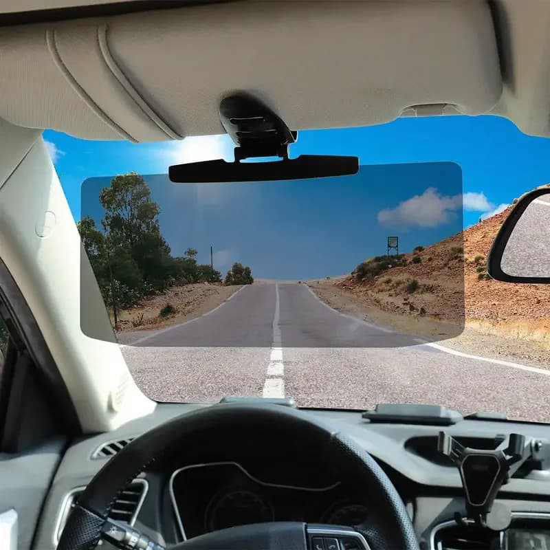 Un miroir anti-éblouissement pour voiture, pare-soleil anti-UV pour véhicule résistant à la lumière forte