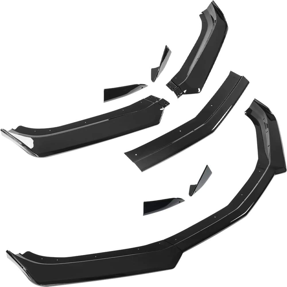 Spoiler de pare-chocs avant pour Camaro SS 2016-2024/Camaro LS LT RS 2019-2024 aspect fibre de carbone noir brillant noir mat