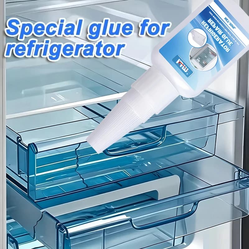 Colle spéciale pour réparation de réfrigérateur, 25ML, résistante au froid, imperméable, adhésif à séchage rapide pour tiroir de réfrigérateur, armoire en plastique, porte en verre