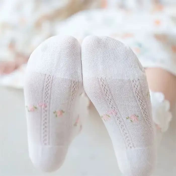 5 paires/lot mignon enfants chaussettes pour filles garçons coton solide princesse enfants chaussett