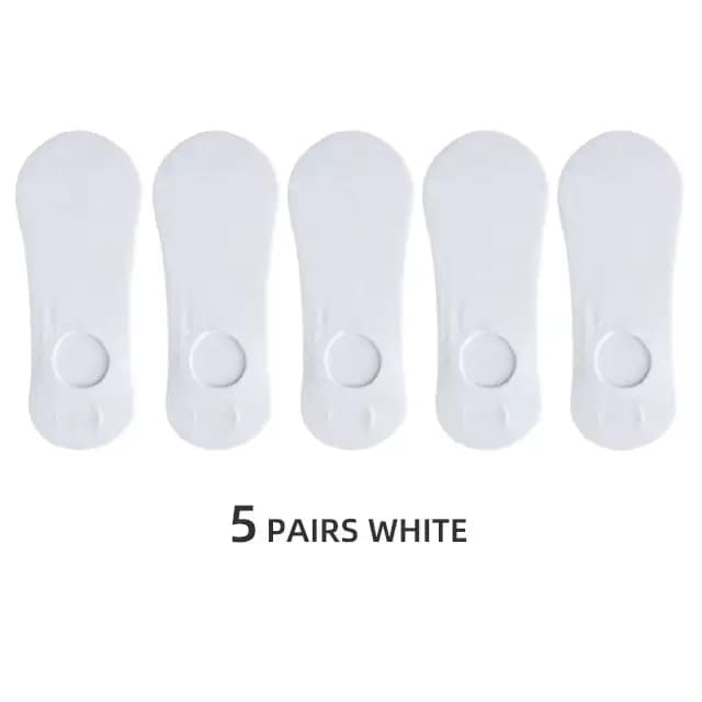 Chaussons invisibles en coton et silicone pour hommes, chaussons d'été, chaussettes de rinçage pour