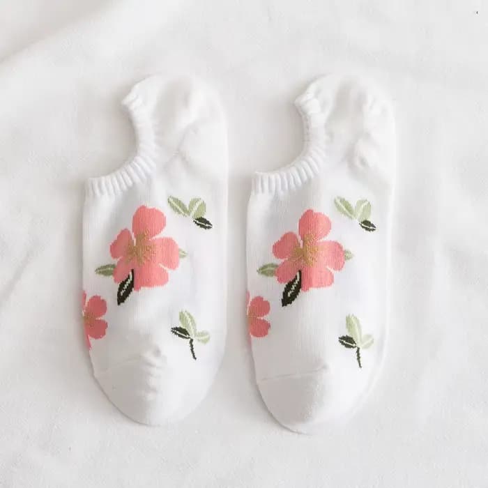 Chaussettes invisibles en coton japonais pour femmes, pantoufles mignonnes Kawaii, chaussettes invis