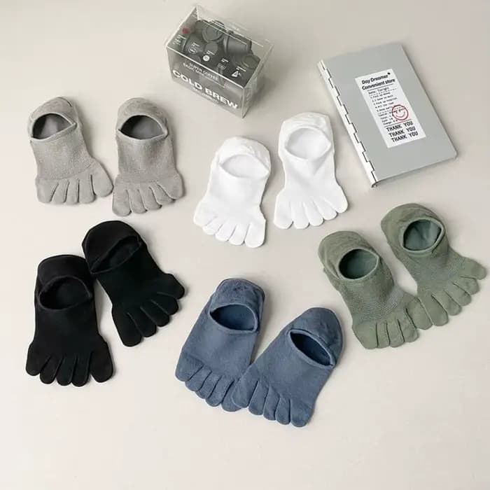 7 paires de chaussettes à cinq doigts pour hommes et femmes, maille d'été et d'automne, respirantes,