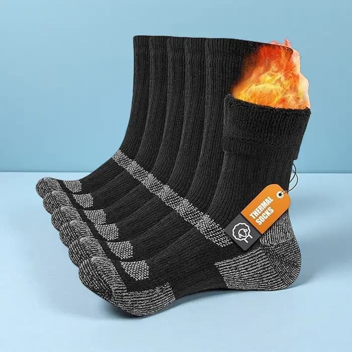 Chaussettes thermiques en laine mérinos, adaptées aux hommes et aux femmes, 3 paires de chaussettes