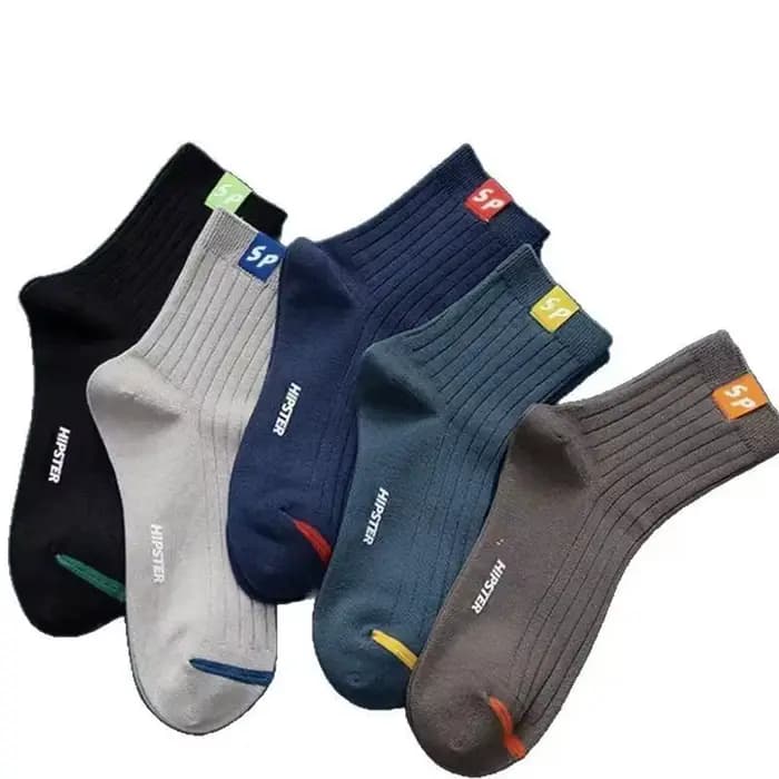 20 paires de chaussettes mi-longues pour hommes, polyvalentes, à la mode, avec lettres tendance, con