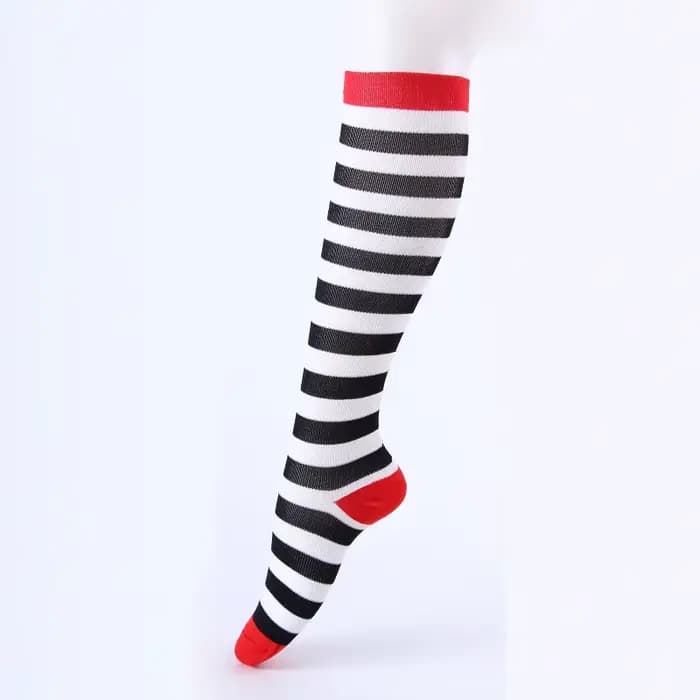 Chaussettes de sport à compression pour hommes et femmes, bas au-dessus du genou, fournitures pour l
