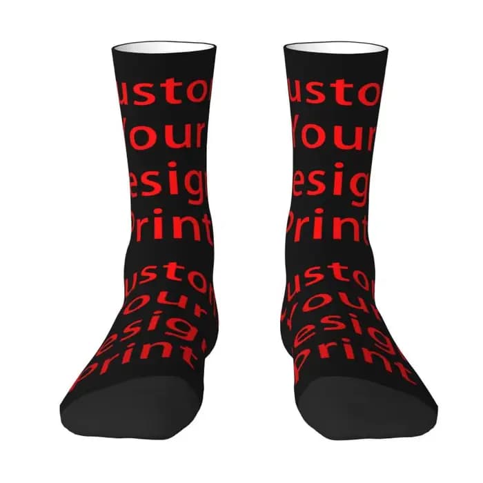 Personnalisez votre conception chaussettes femmes hommes chaud impression 3D Logo personnalisé impri