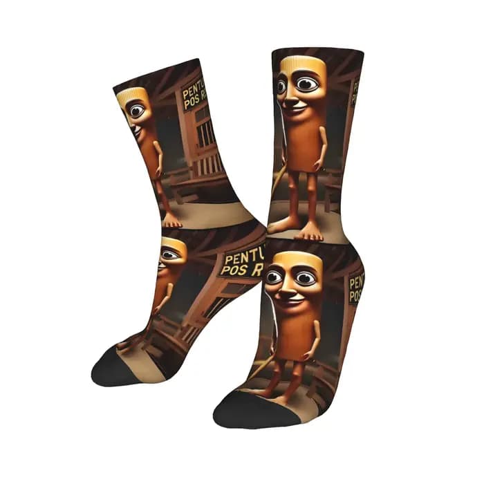 Chaussettes personnalisées italiennes Brainrot pour hommes et femmes, chaussettes chaudes à la mode,