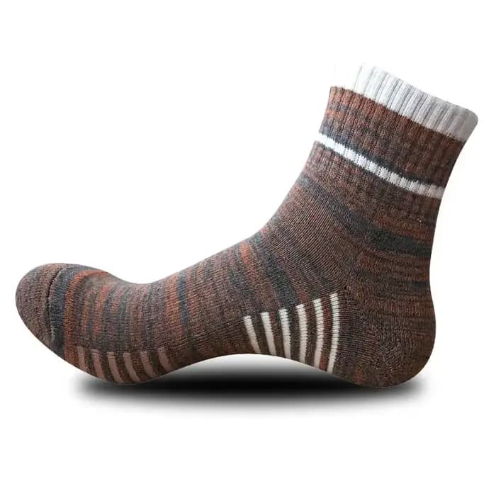 Chaussettes de compression en laine mérinos pour hommes chaussettes en coton de rinçage noir chausse